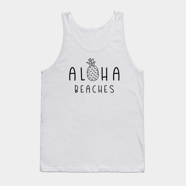 Aloha Beaches Tank Top by LuckyFoxDesigns